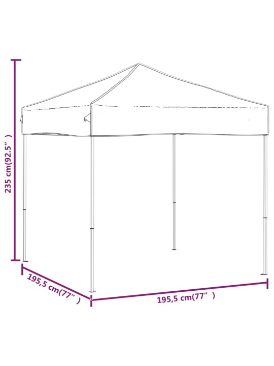 Kokkupandav peotelk, must, 2 x 2 m