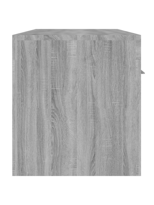 Telerialus LED-tuledega, hall sonoma tamm, 140 x 36,5 x 40 cm