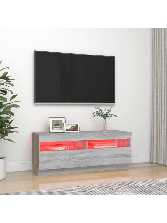 Telerialus LED-tuledega, hall sonoma , 100 x 35 x 40 cm