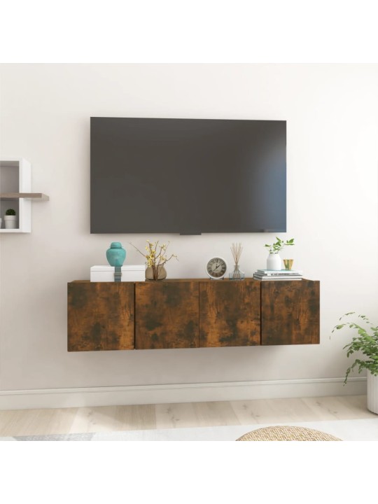 Seina telerikapid 2 tk, suitsutatud tamm 60 x 30 x 30 cm