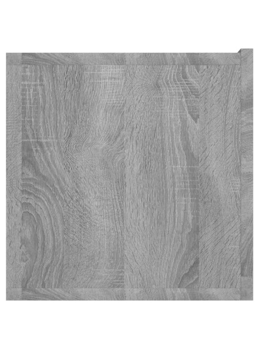 Seina telerikapp, hall sonoma tamm, 3 tk, 60x30x30 cm tehispuit