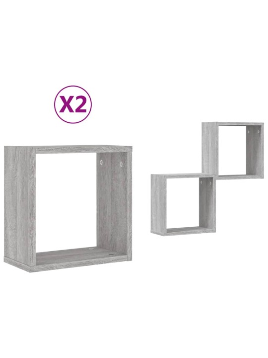 WALL CUBE RIIULID 2 TK HALL SONOMA 30X15X30 CM