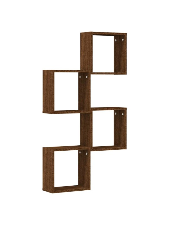 SEINAKUUBIKURIIULID 4 TK PRUUN TAMM 30X15X30 CM
