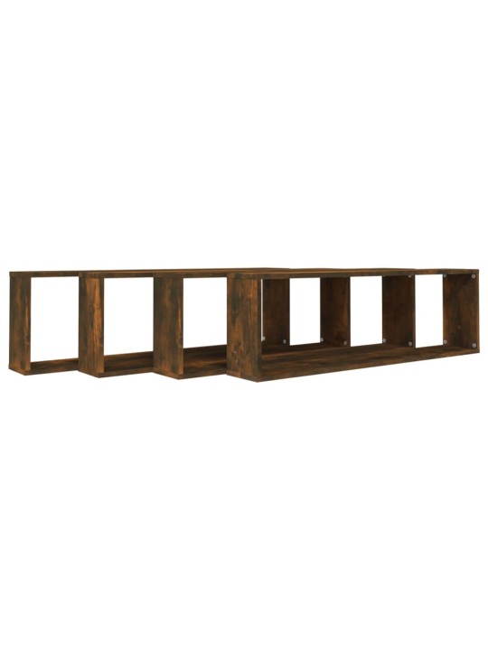 SEINA KUUBIKRIIULID, 4, SUITSUTATUD TAMM 100X15X30 CM TEHISPUIT