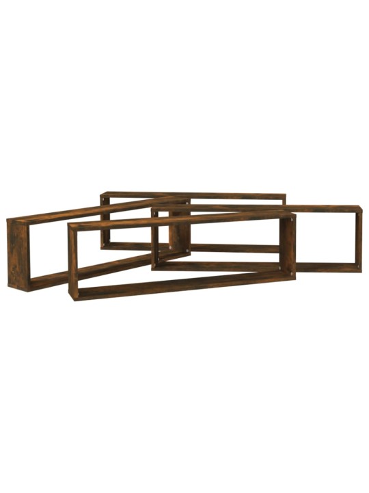 SEINA KUUBIKRIIULID, 4, SUITSUTATUD TAMM 100X15X30 CM TEHISPUIT