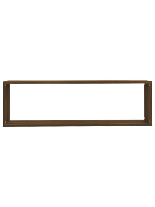 SEINA KUUBIKRIIULID 4 TK, PRUUN TAMM, 100X15X30 CM, TEHISPUIT