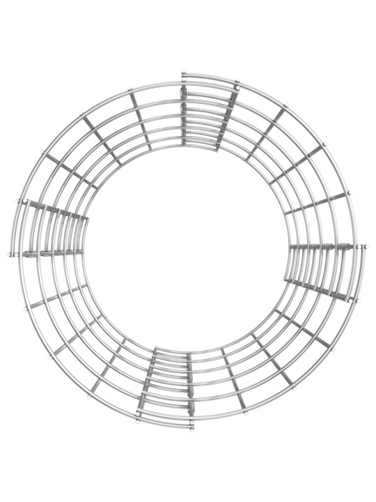 Ringikujuline gabioonpost, tsingitud teras, ø30 x 50 cm
