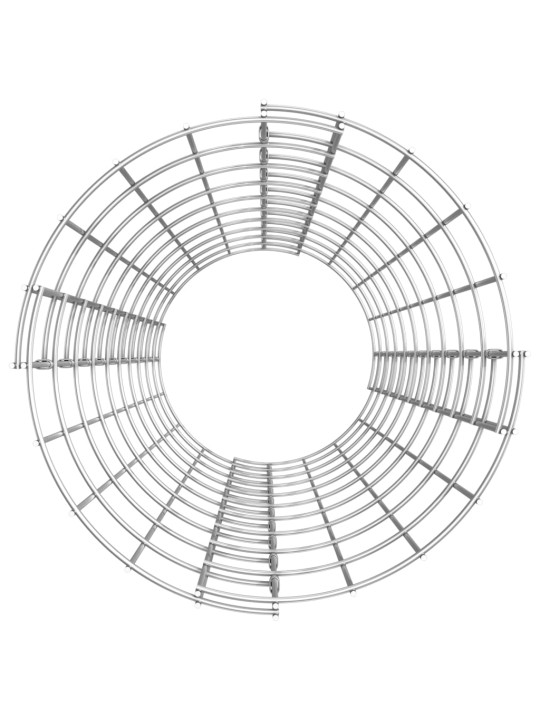 Ringikujuline gabioonpost, tsingitud teras, ø30 x 100 cm