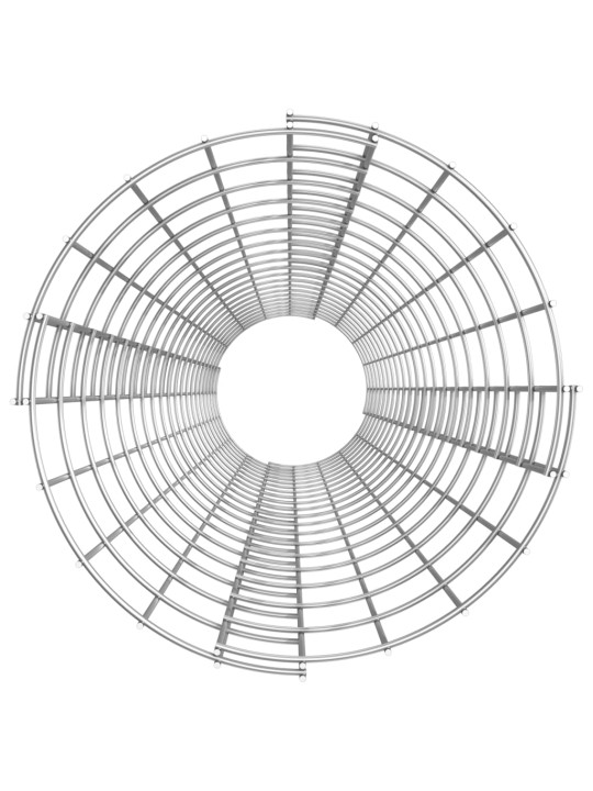 Ringikujuline gabioonpost, tsingitud teras, ø30 x 200 cm