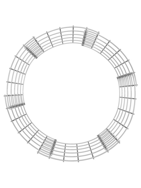Ringikujuline gabioonpost, tsingitud teras, ø50 x 50 cm