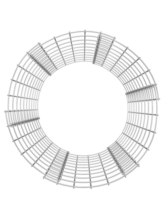 Ringikujuline gabioonpost, tsingitud teras, ø50 x 100 cm