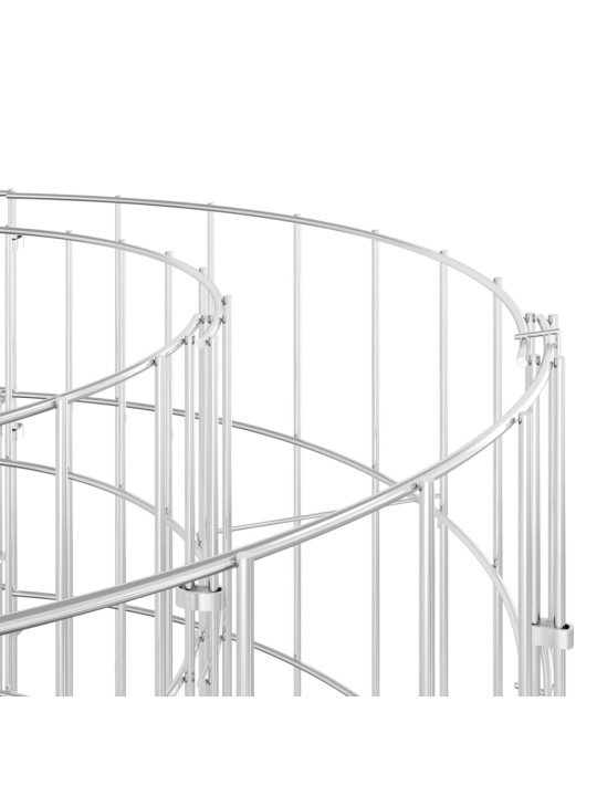 Ringikujuline gabioonpost, tsingitud teras, ø100 x 50 cm