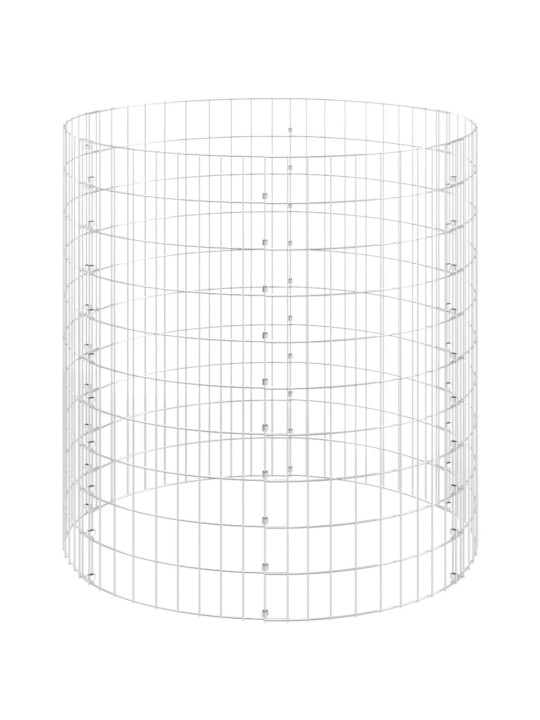 Ringikujuline gabioonpost, tsingitud teras, ø100 x 100 cm