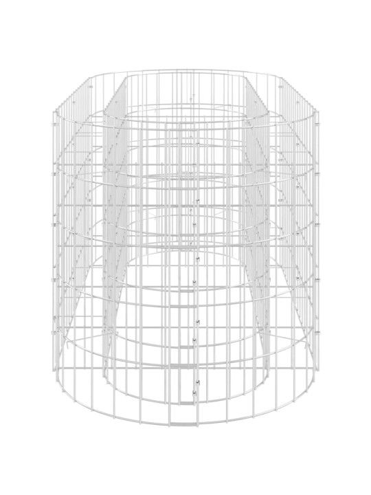 Gabioon taimelava, tsingitud raud, 120 x 50 x 50 cm