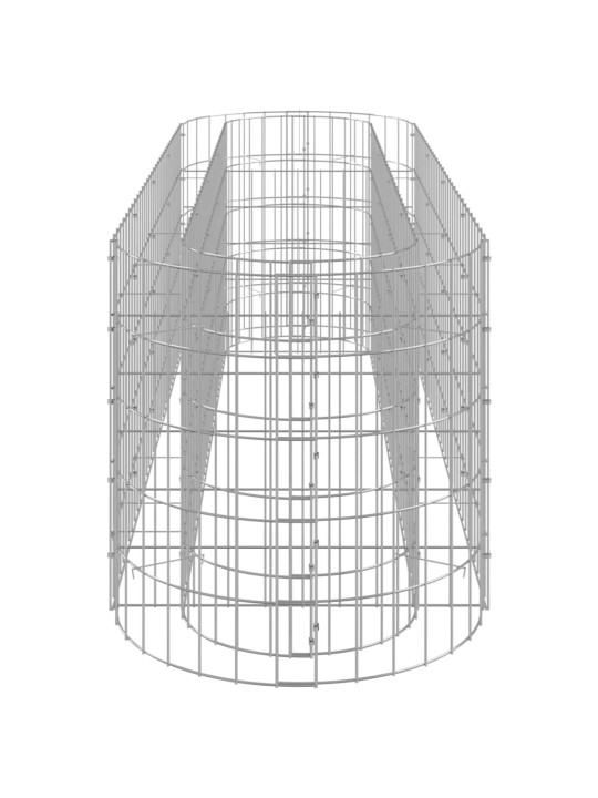 Gabioon taimelava, tsingitud raud, 190 x 50 x 50 cm