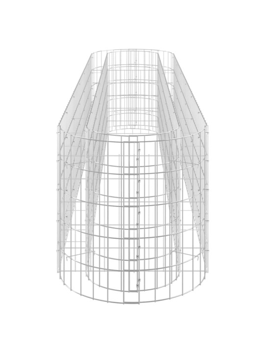 Gabioon taimelava, tsingitud raud, 260 x 50 x 50 cm