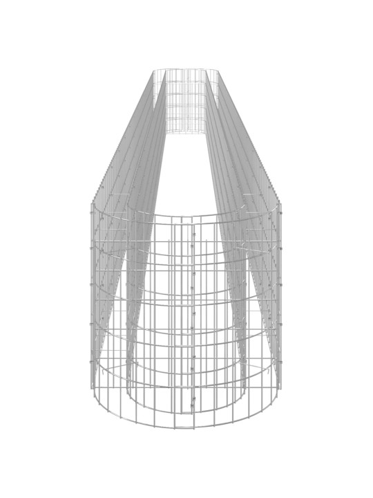 Gabioon taimelava, tsingitud raud, 540 x 50 x 50 cm