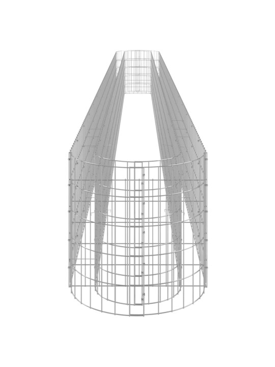 Gabioon taimelava, tsingitud raud, 610 x 50 x 50 cm
