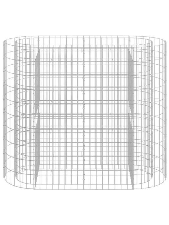 Gabioon taimelava, tsingitud raud, 120 x 50 x 100 cm