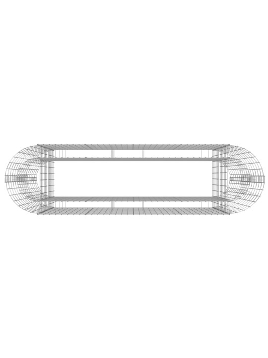 Gabioon taimelava, tsingitud raud, 190 x 50 x 100 cm