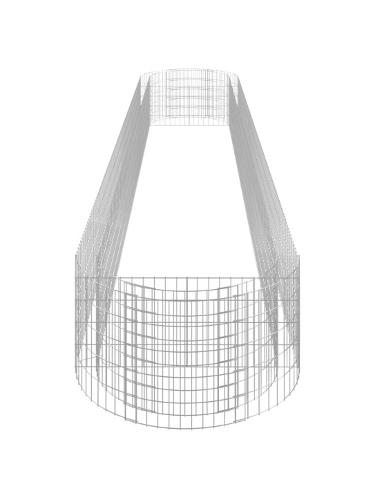 Gabioon taimelava, tsingitud raud, 600 x 100 x 50 cm