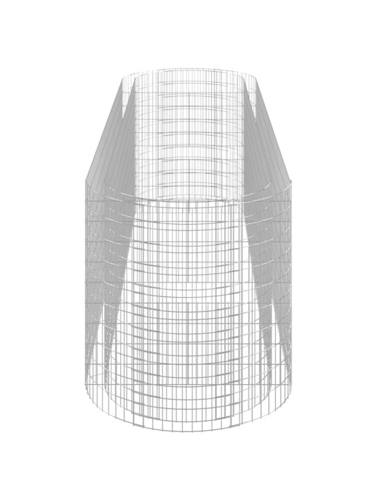 Gabioon taimelava, tsingitud raud, 400 x 100 x 100 cm