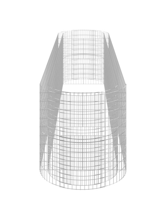 Gabioon taimelava, tsingitud raud, 500 x 100 x 100 cm