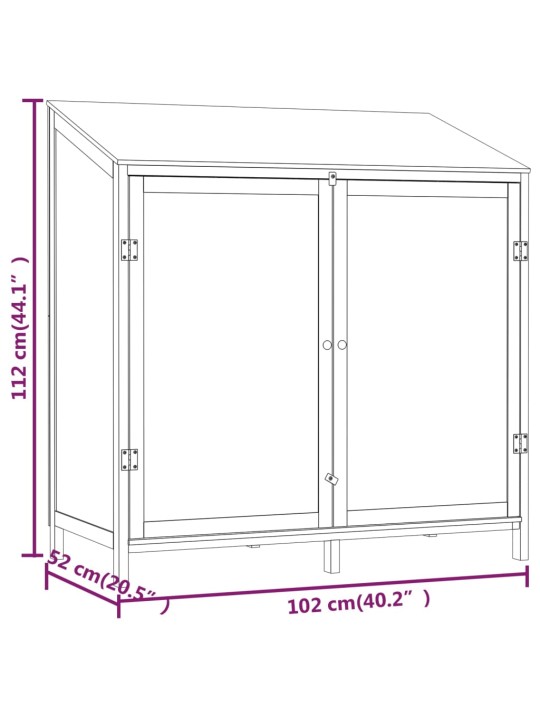 Aiakuur 102x52x112 cm nulupuit