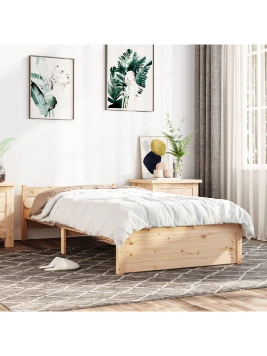 Voodiraam, männipuit, 100 x 200 cm