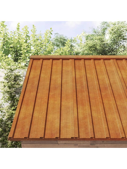 Katusepaneelid 36 tk, rooste, 100x44 cm, corten teras