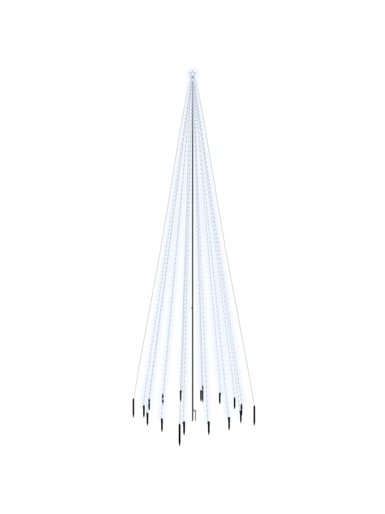 Jõulupuu vaiaga, külm valge, 1134 LEDi, 800 cm