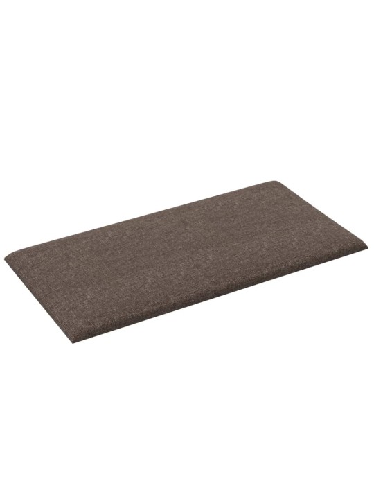Seinapaneelid 12 tk, pruunikashall, 30x15 cm, kangas, 0,54 m²