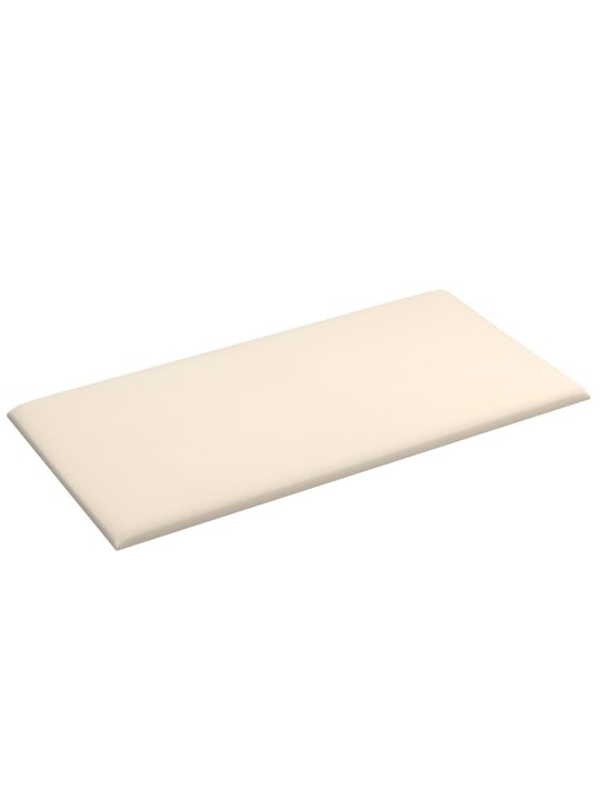 Seinapaneelid 12 tk, kreemjas, 30 x 15 cm, samet, 0,54 m²