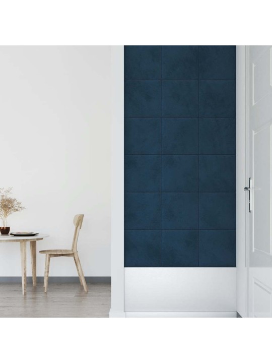 SEINAPANEELID 12 TK, SININE, 30 X 30 CM, SAMET, 1,08 M²