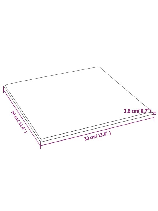 SEINAPANEELID 12 TK, SININE, 30 X 30 CM, SAMET, 1,08 M²