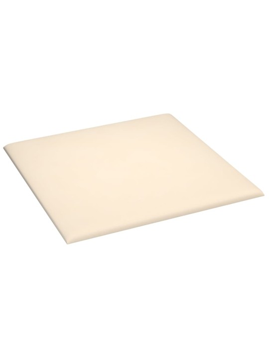 SEINAPANEELID 12 TK, KREEMJASVALGE, 30 X 30 CM, SAMET, 1,08 M²