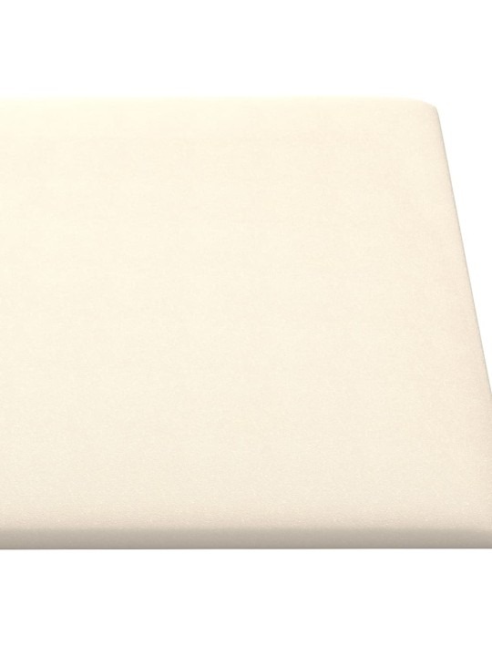 SEINAPANEELID 12 TK, KREEMJASVALGE, 30 X 30 CM, SAMET, 1,08 M²