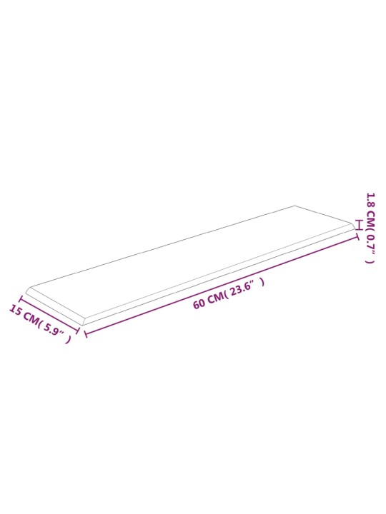 Seinapaneelid 12 tk, must, 60 x 15 cm, kangas, 1,08 m²