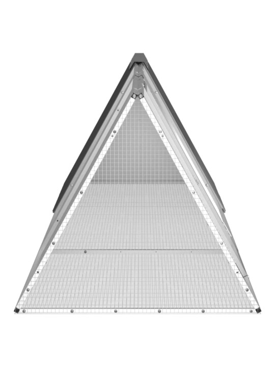 Küülikupuur, antratsiit, 302,5x80,5x71 cm, tsingitud teras