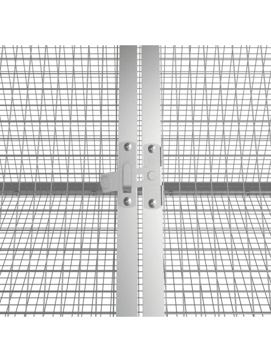 Küülikupuur, antratsiit, 504,5x80,5x71 cm, tsingitud teras