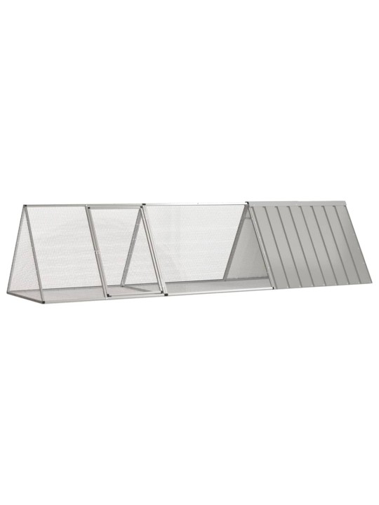 Küülikupuur, hall, 302,5 x 80,5 x 71 cm, tsingitud teras