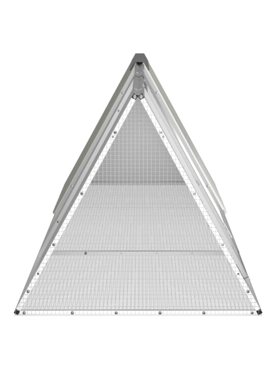 Küülikupuur, hall, 302,5 x 80,5 x 71 cm, tsingitud teras