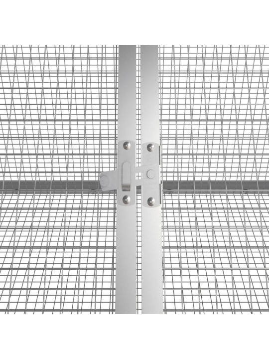 Küülikupuur, hall, 302,5 x 80,5 x 71 cm, tsingitud teras