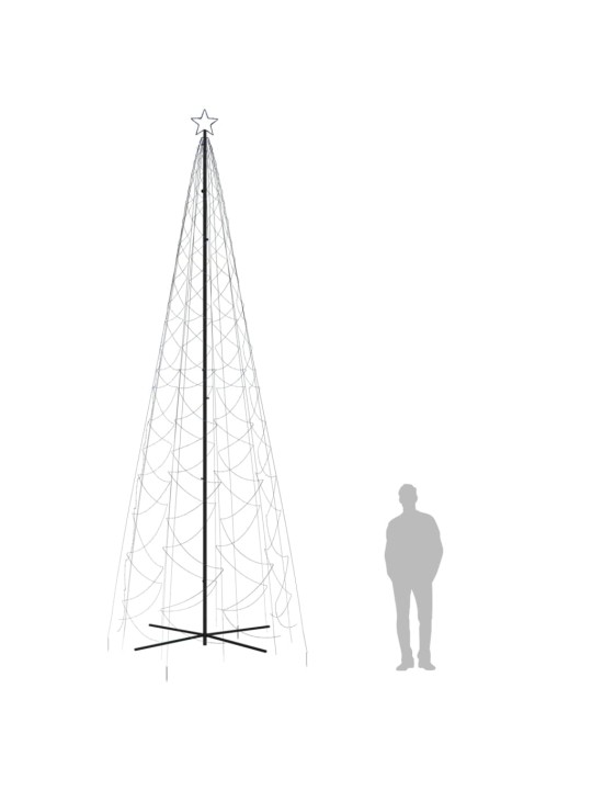 Koonusekujuline jõulupuu, sinine, 1400 LEDi, 160 x 500 cm