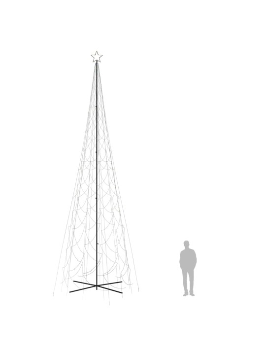 Koonusekujuline jõulupuu, värviline, 3000 LEDi, 230 x 800 cm