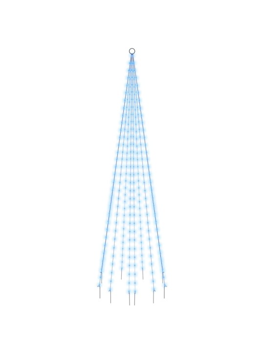 Jõulupuu vaiaga, soe valge, 310 LEDi, 300 cm