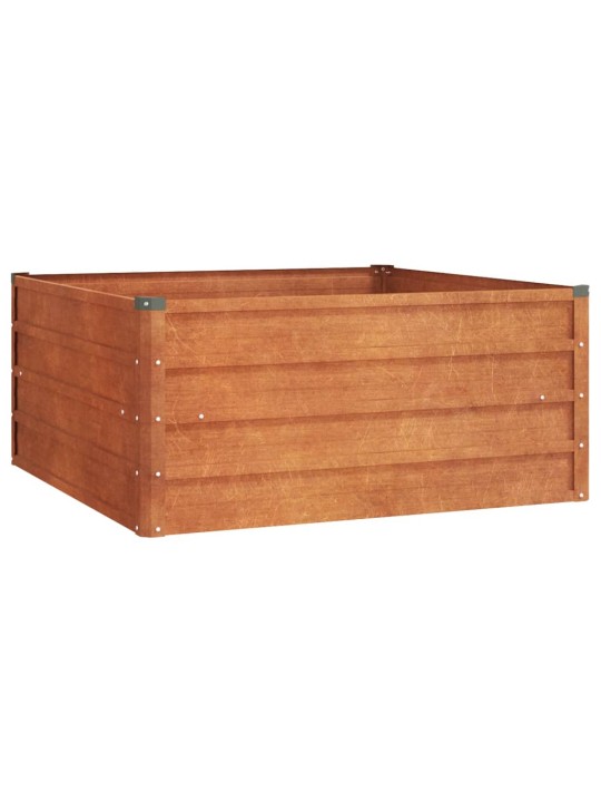 Taimekast, rooste, 100x100x45 cm, corten-teras