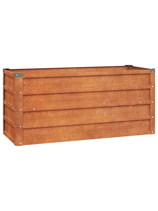 Taimekast, rooste, 100x40x45 cm, corten-teras