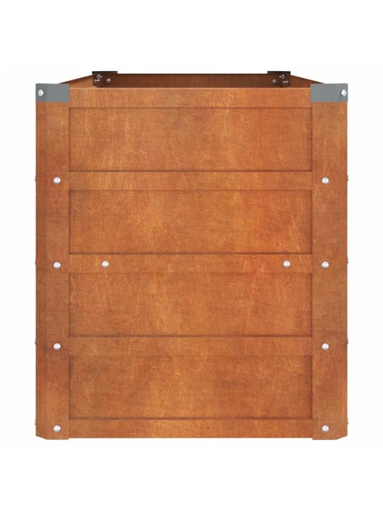 Taimekast, rooste, 100x40x45 cm, corten-teras