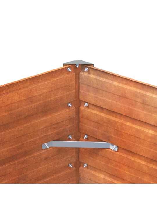 Taimekast, rooste, 100x40x77 cm, corten-teras